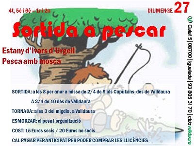 Sortida a pescar - 4t, 5è i 6è Pri - 1r i 2n ESO (27/04/2014) - Club Valldaura
