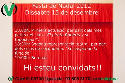 Festa de Nadal Club Valldaura - 15 desembre 2012