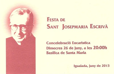 Festa de Sant Josepmaria Escrivà (26/06/2013) - Club Valldaura