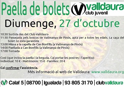 Paellada familiar a Can Bonfills (27/10/2013) - Club Valldaura