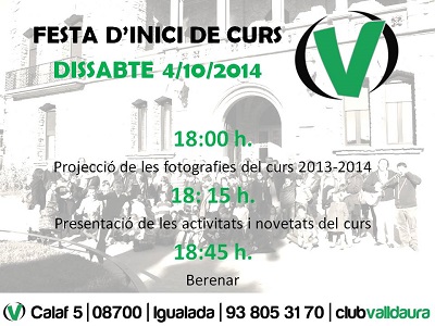 Festa d'inici de curs 2014-2015 (04/10/2014) - Club Valldaura