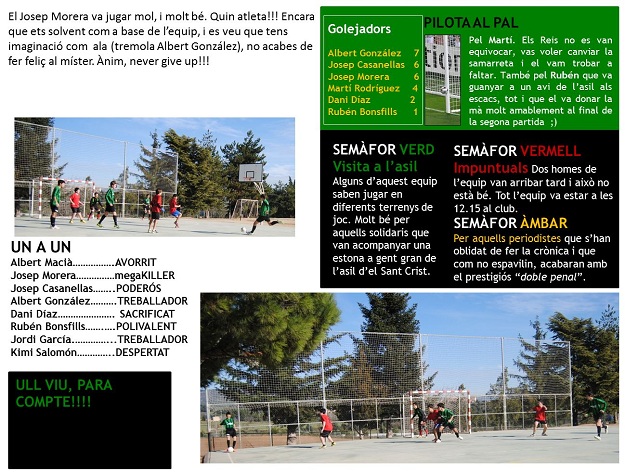Bon començament d'any - Valldaura 9 - CF Capellades 0 (12/01/2013)