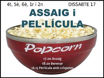 Assaig, pel·lícula i crispetes