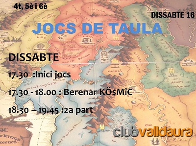 Jocs de taula - 4t, 5è i 6è (16/02/2013) - Club Valldaura