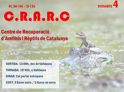 Dissabte 4/05/2013 4t, 5è, 6è PRI i 1r i 2on ESO - Visita al CRARC - Club Valldaura