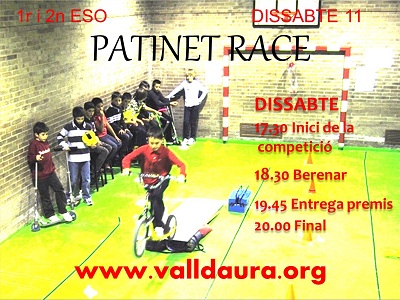 Dissabte 11 de febrer 1r i 2n ESO Patinet Race