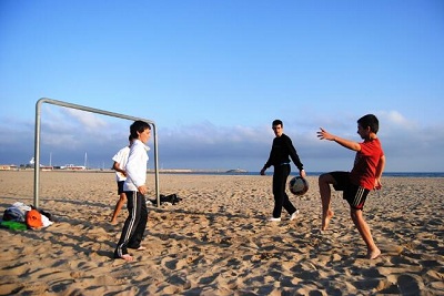 1r i 2on ESO Club Valldaura futbol platja Llavaneres